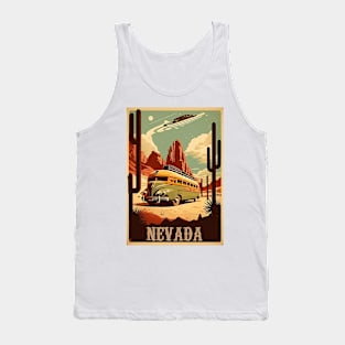 Nevada Vintage Travel Art Poster Tank Top